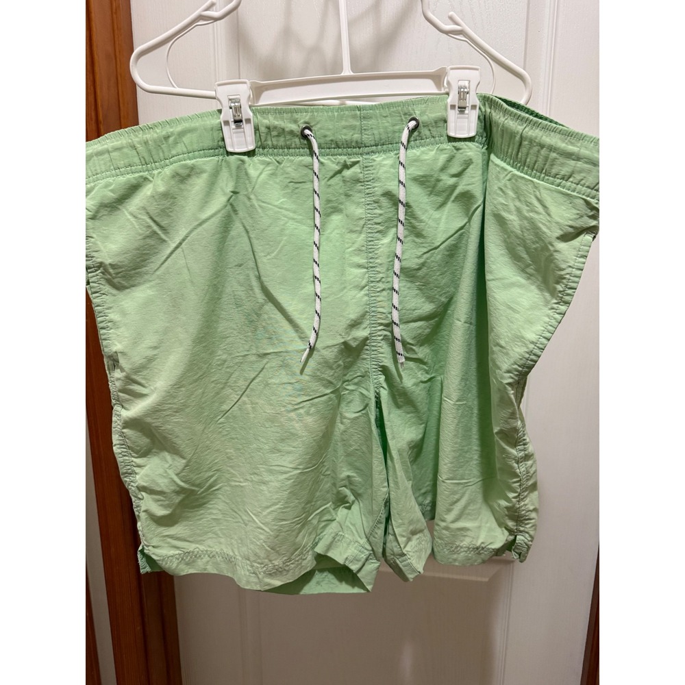 Roundtree & Yorke Mens XL Swim Trunks Light Green Mesh Lined Board Shorts